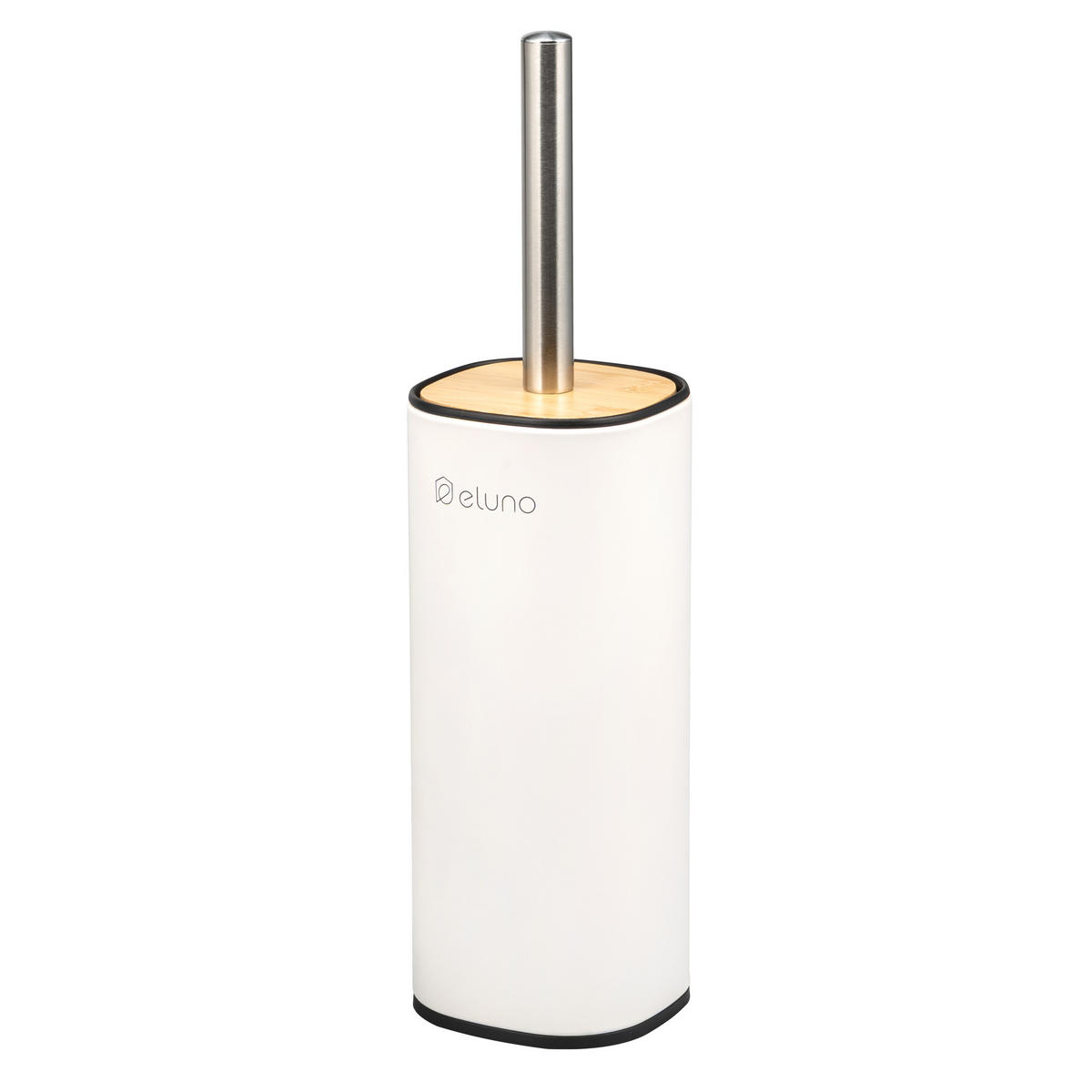 WC-GARNITUR FRAMURA, weiß, Metall - Weiß, Metall (9.5/37.5/9.5cm) - eluno