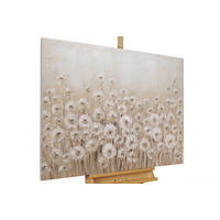ACRYLBILD HANDGEMALT 100/75 cm - Beige, Holz/Textil (100/75cm) - KUNSTLOFT