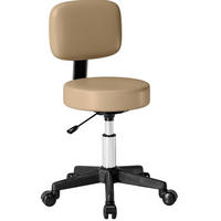 ROLLHOCKER in Braun 35x35x84 cm mit Rückenlehne, höhenverstellbar und drehbar - Braun, Kunststoff (35/84/35cm) - IVMEU
