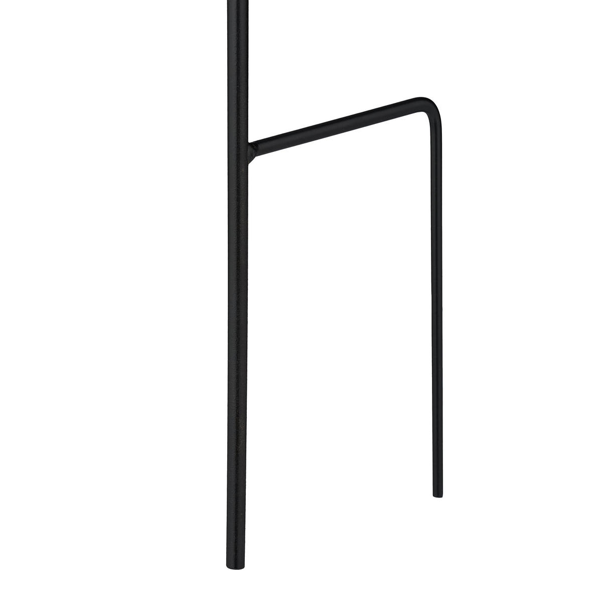 RANKHILFE - Schwarz, Metall (34/110/1cm) - Relaxdays