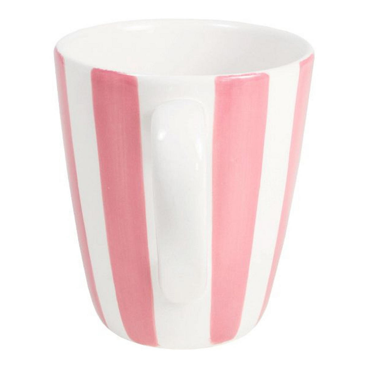 BECHER Rosa Streifen in Rosa - 350 ml - Pink, Keramik (0.35L) - Blond Amsterdam