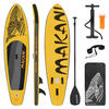 STAND UP PADDLE BOARD Makani Gelb - Gelb, Kunststoff (320/80/15cm) - ECD-Germany