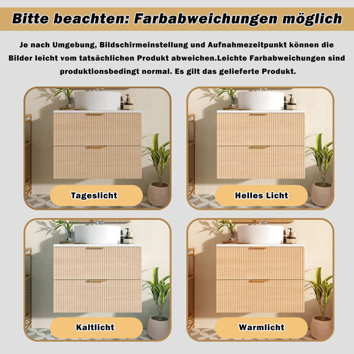 WASCHTISCH Naturfarben 60/45/60 cm - Naturfarben, Holz (60/60/45cm) - PANGIVO