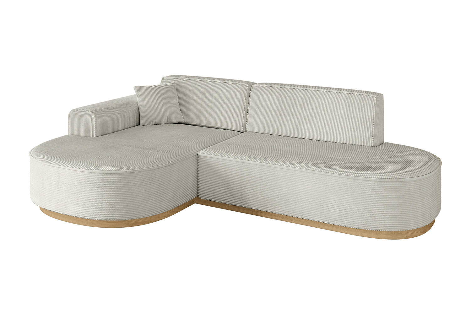 Altdecor Ecksofa Creme 243x171 cm