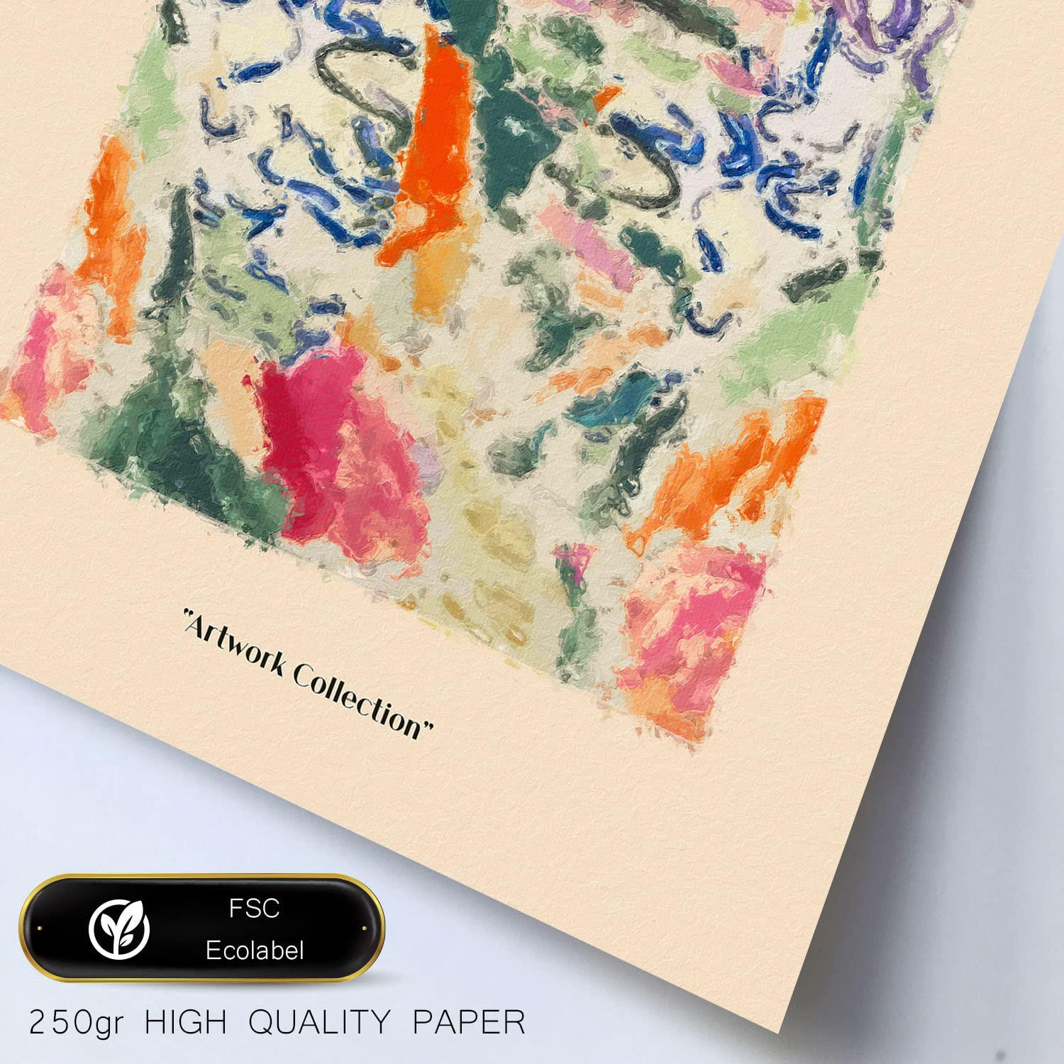 POSTER Set Mit 6 Henri Matisse Szene Drucke Des Fauvismus Und Der Abstrakten Kunst Für Innenarchitektur A3 & A4 Rahmen Aus Hellem Holz - Beige, Papier (29/3cm) - Nacnic