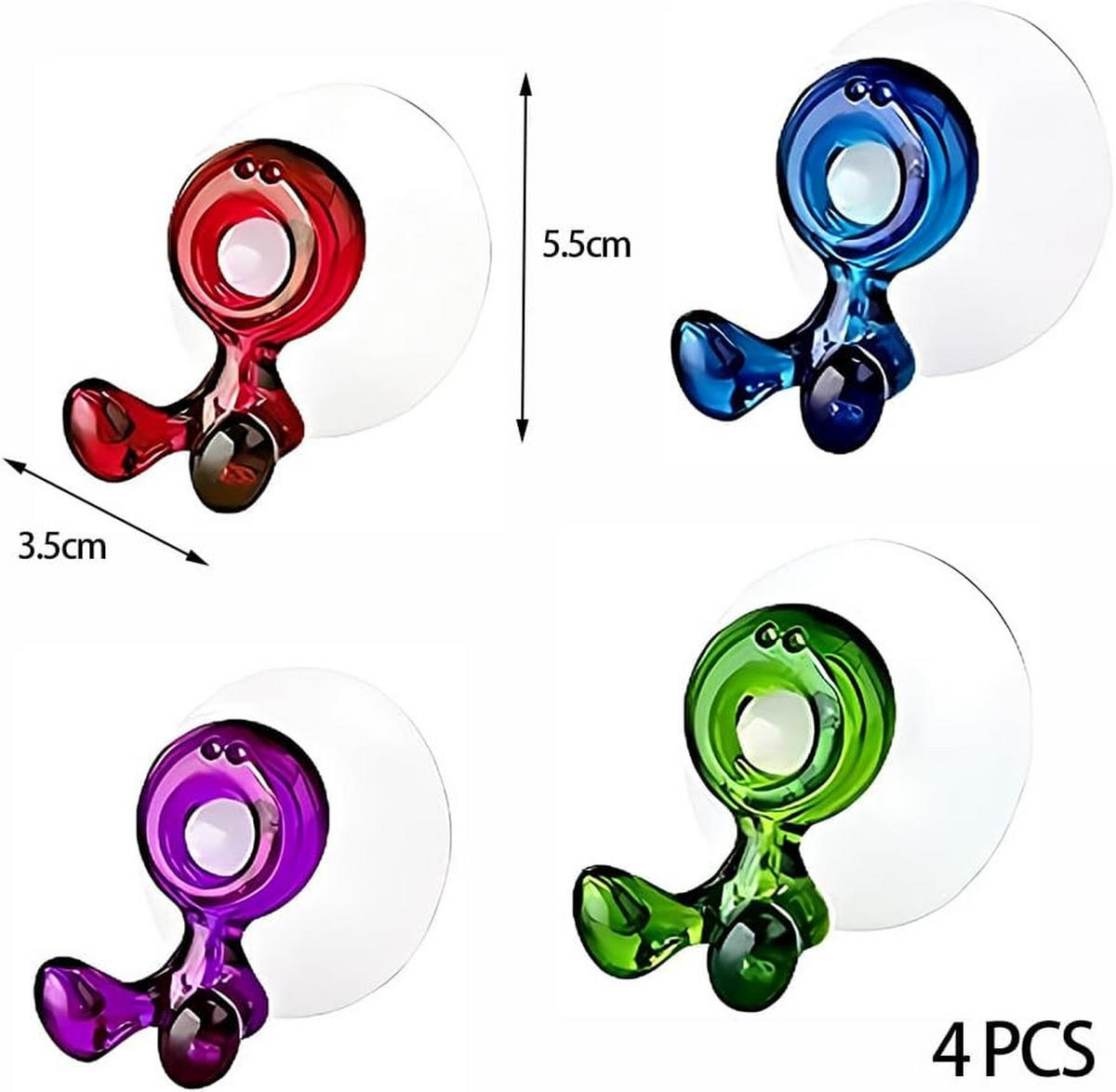 ZAHNBÜRSTENHALTER , Saugnapfhalter für Kinderzahnbürsten - Multicolor, Kunststoff (3.5/5.5/5.5cm) - BELZ