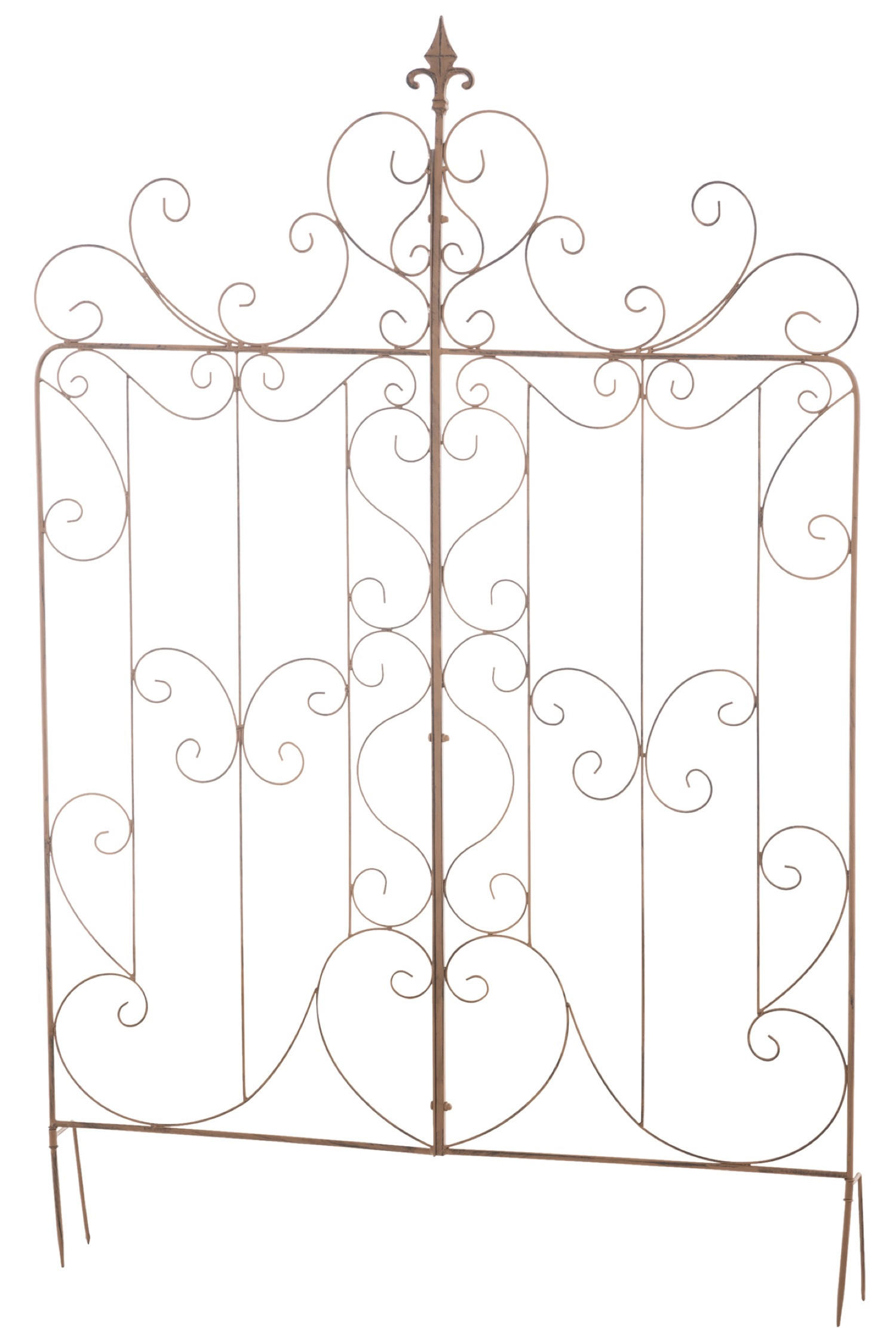 RANKGITTER Mandarin antik braun - Braun, Metall (99/133/7cm) - TPFGarden