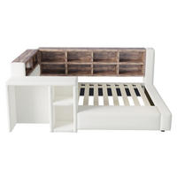 POLSTERBETT 90/200 cm Beige - Beige, Textil