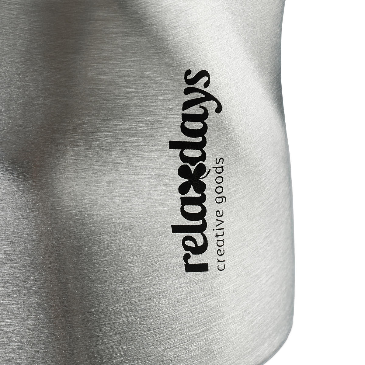 THERMOBECHER - Silberfarben, Kunststoff/Metall (0.5L) - Relaxdays