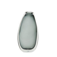 VASE Calla Grau 17/8/31,5 cm - Grau, Glas (31.5cm) - Light & Living