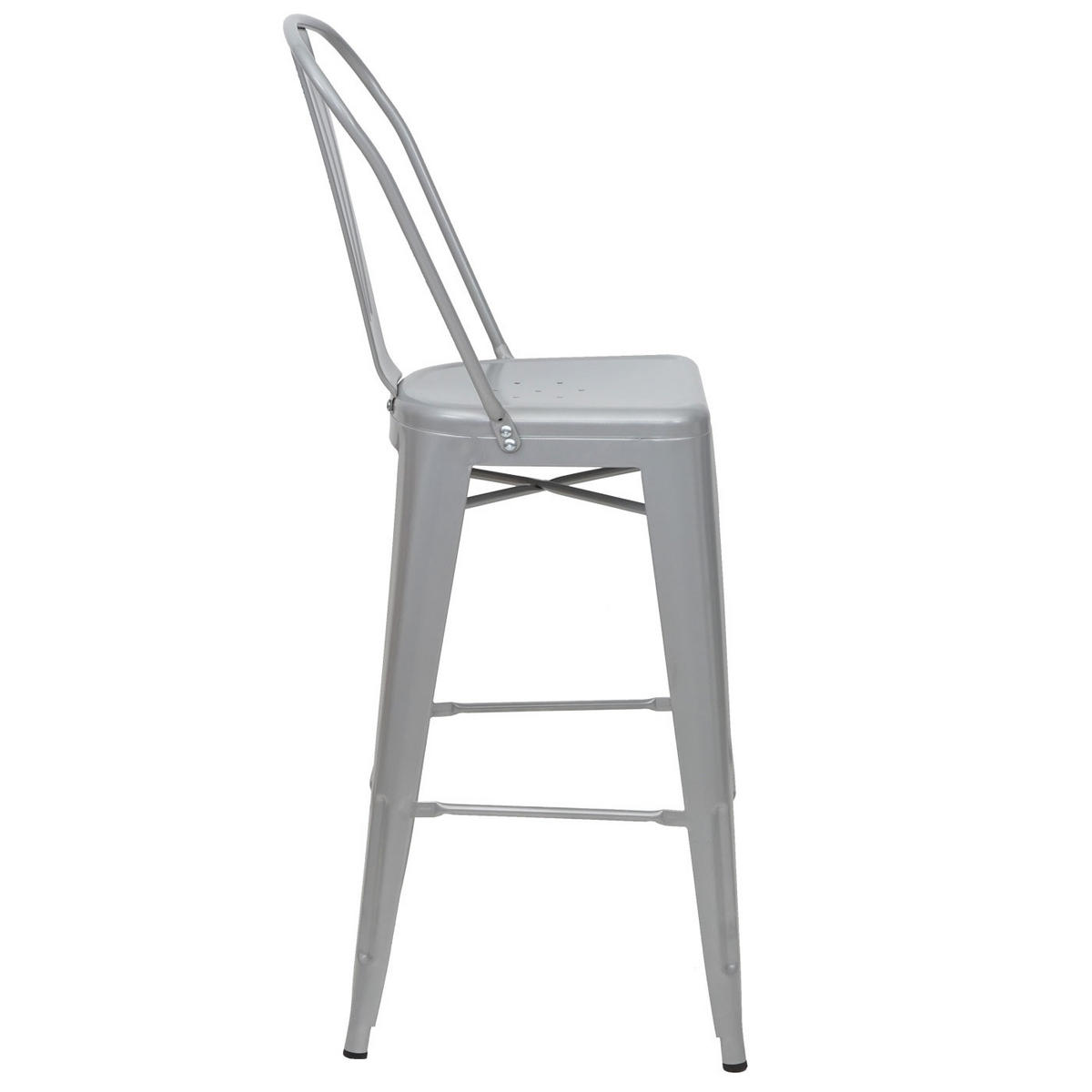 BARHOCKER METALL Grau - Grau, Metall (50/117/45cm) - Jamb