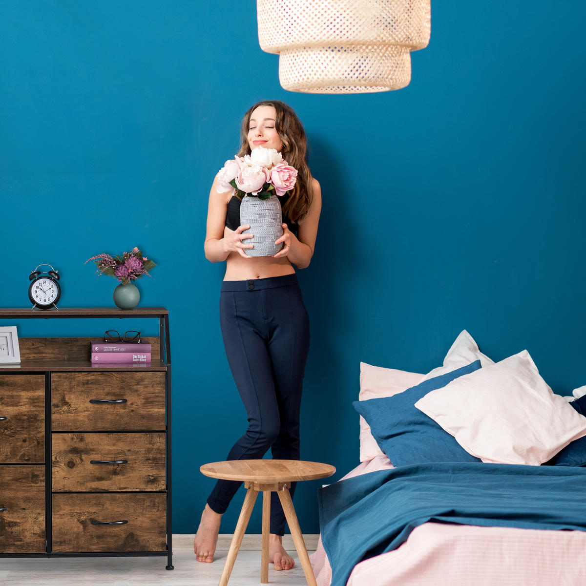 KOMMODE - Multicolor, Holz/Holzwerkstoff (84/87/32cm) - Relaxdays