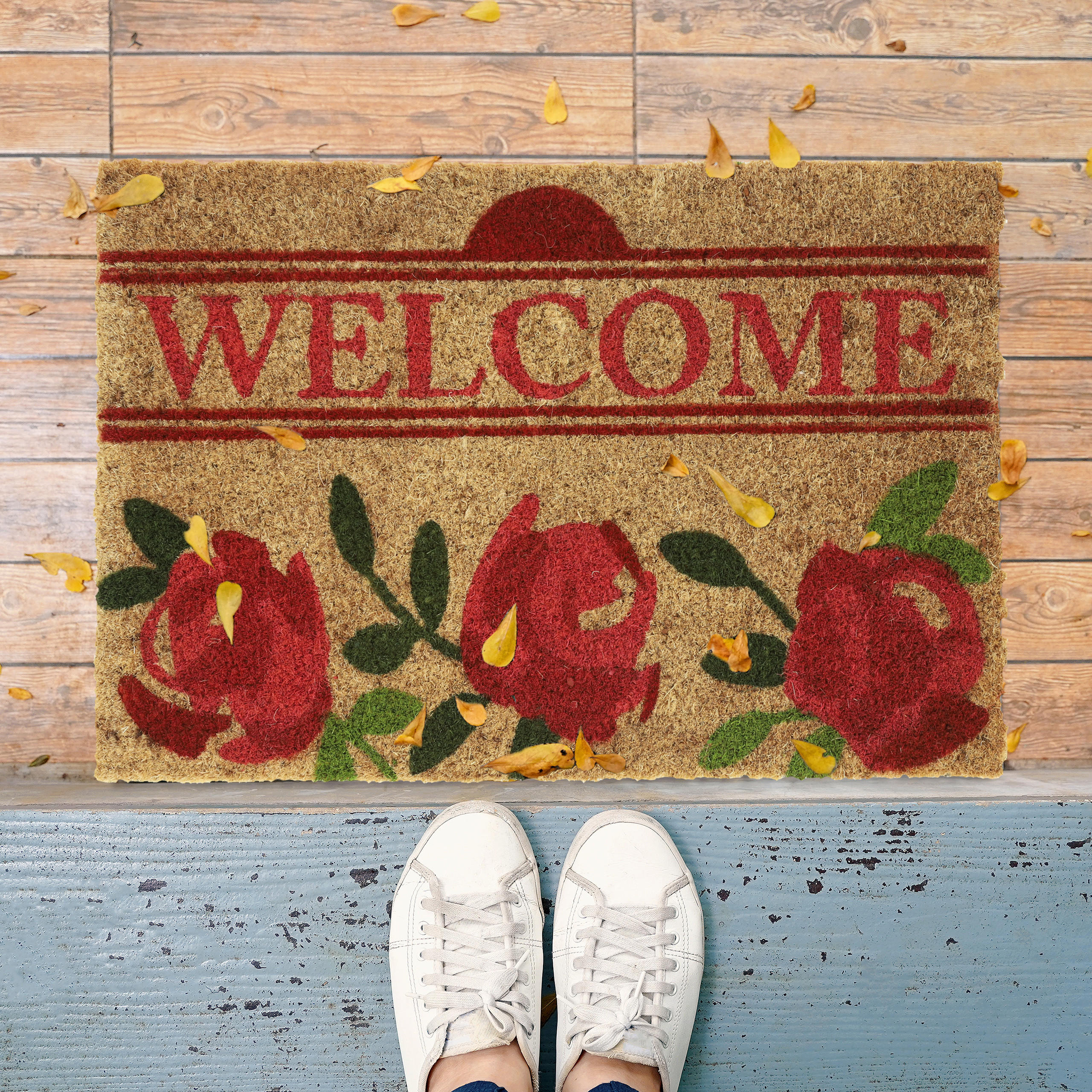 KOKOS-FUßMATTE - Multicolor, Kunststoff/Textil (60/40cm) - Relaxdays