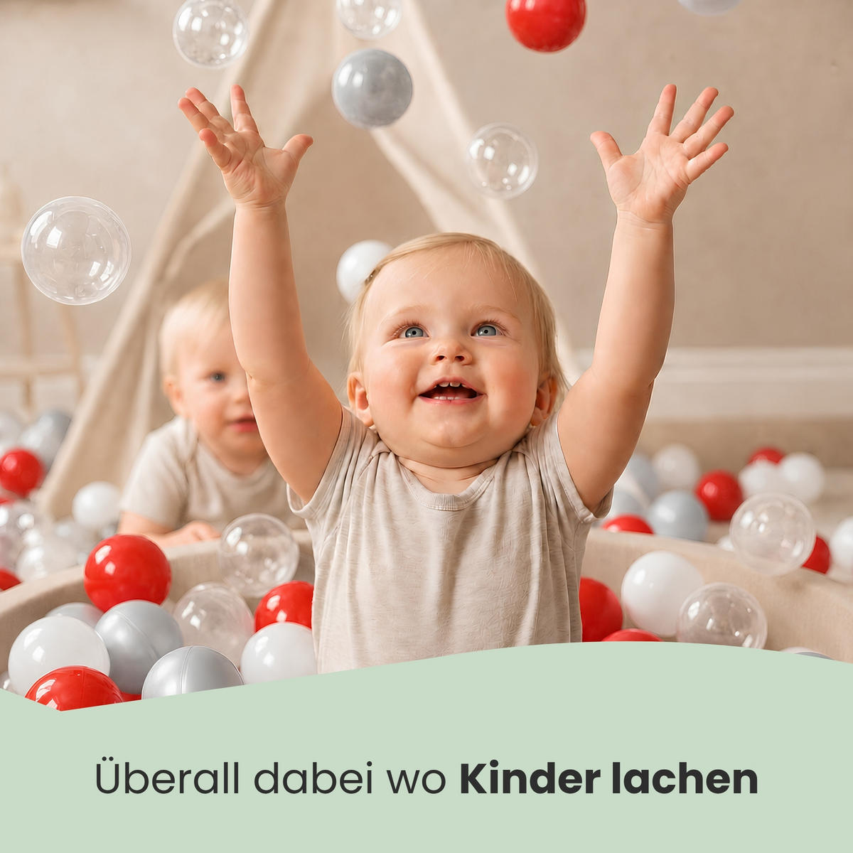 BÄLLEBAD-BÄLLE 50 Stück, Rot, 5.5 cm - Rot, Kunststoff (5.5/5.5/5.5cm) - Littletom