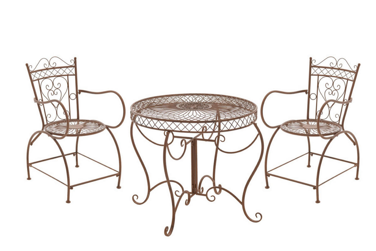 SITZGRUPPE Sheen antik braun - Braun, Metall - TPFGarden