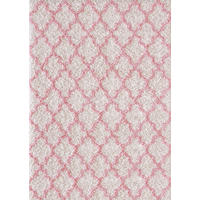 HOCHFLOR LANGFLOR SHAGGY TEPPICH ALOHA MIX MODERN - Creme/Rosa, Textil (200/290cm) - Pergamon