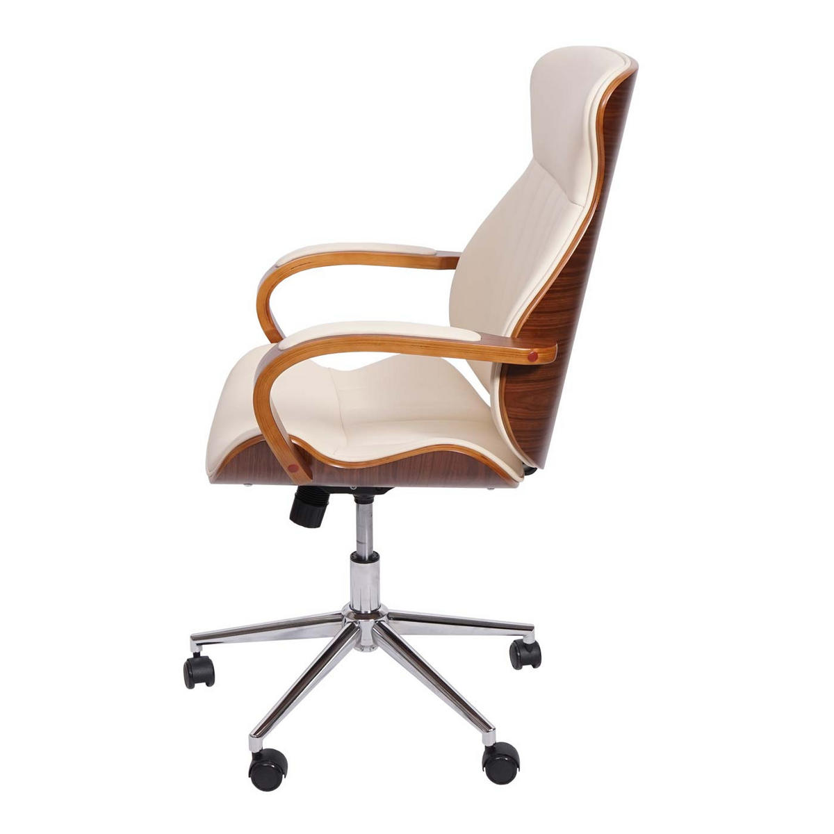 BÜROSTUHL Cremeweiß - Weiß, Holz (63/109/64cm) - MCW