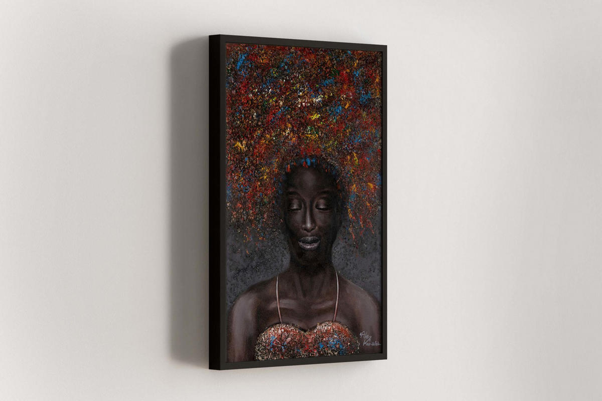 ACRYLBILD HANDGEMALT 60/90 cm - Multicolor, Holz/Textil (1.3/90cm) - KUNSTLOFT