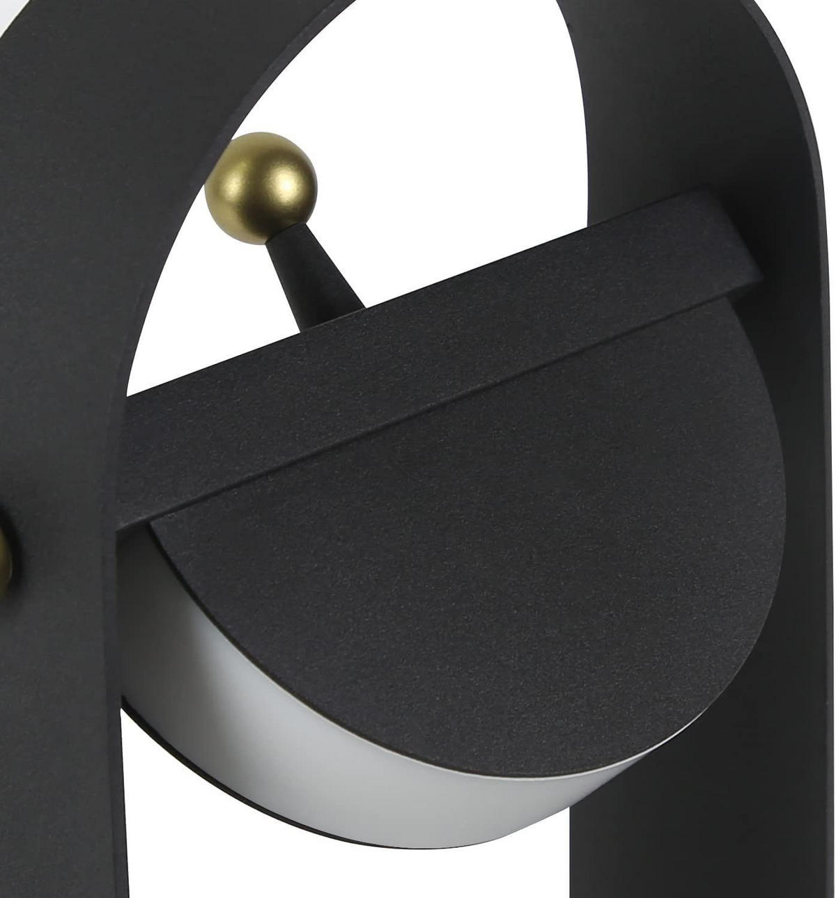 LED stolní lampa Abich 12,5/6/6,5 cm - černá, kov (12.5/6/6.5cm) - Nettlife