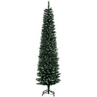 WEIHNACHTSBAUM 190 cm, stabile Basis, Grün - Grün, Kunststoff (53/190cm) - HOMCOM