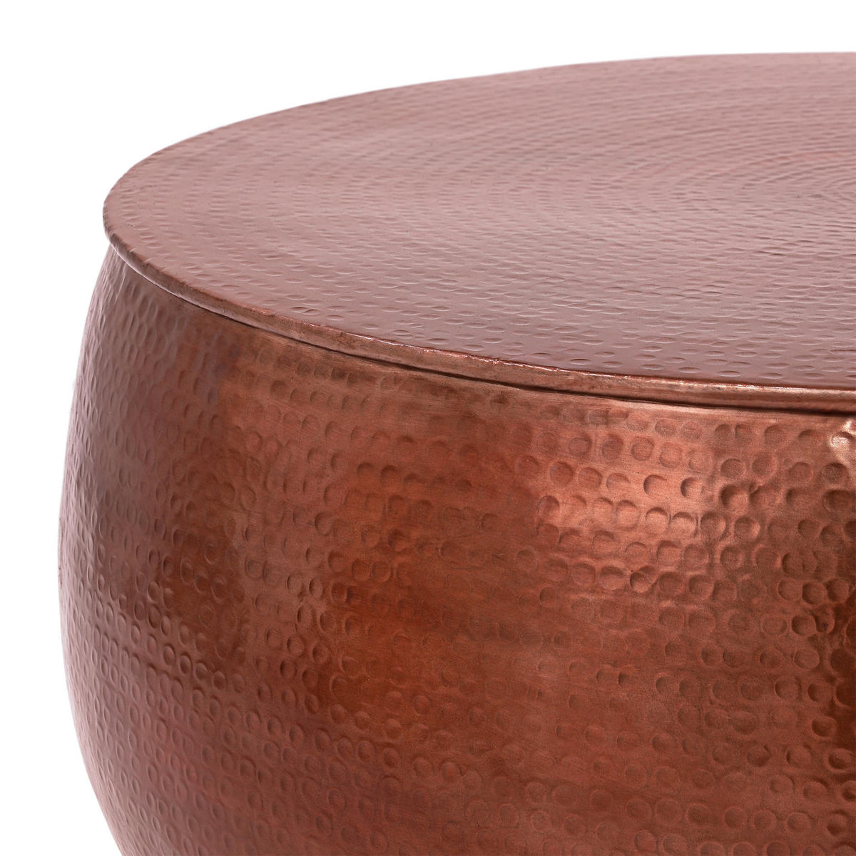 COUCHTISCH - Kupferfarben, Metall (90/90/45cm) - WOMO-DESIGN