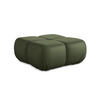 POUF Kunstleder Grün - Schwarz/Grün, Leder/Kunststoff (95/41/95cm) - Makamii