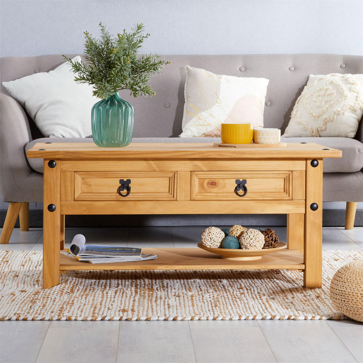 COUCHTISCH SALSA - Naturfarben, Holz (60/100/46cm) - CARO-Möbel