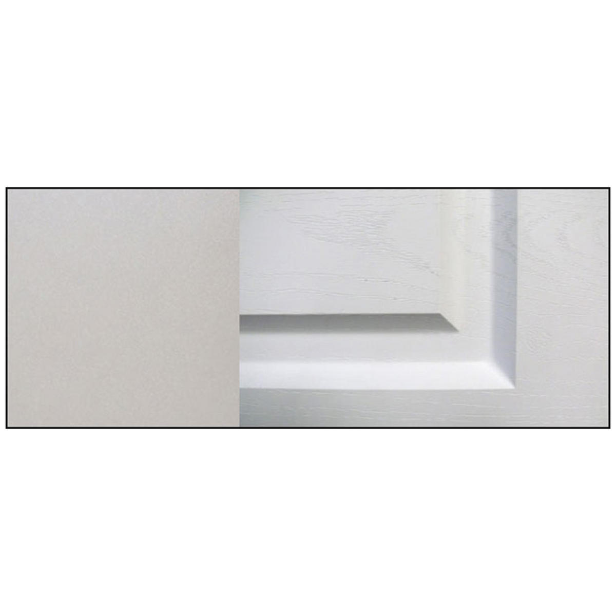 WINKELKÜCHE Elbing weiß matt / grau matt 9-teilig mit Teilauszug (Blum Metabox) - Weiß/Grau, Holzwerkstoff/Metall (284/228/183cm) - Feldmann-Wohnen