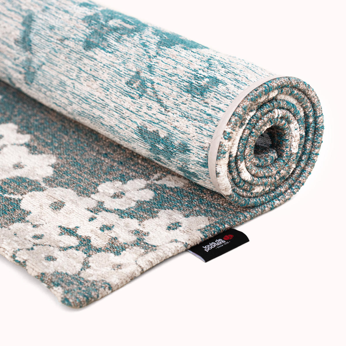 TEPPICH Lake Blue Sakura 240/340 cm - Blau, Textil (240/340cm) - Louis De Poortere