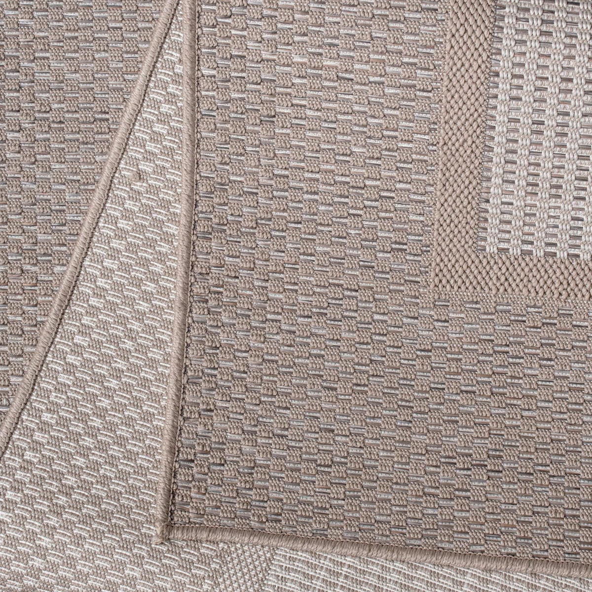 OUTDOORTEPPICH 120/120 cm Vermont 195 - Beige, Kunststoff (120/120cm) - Paco Home