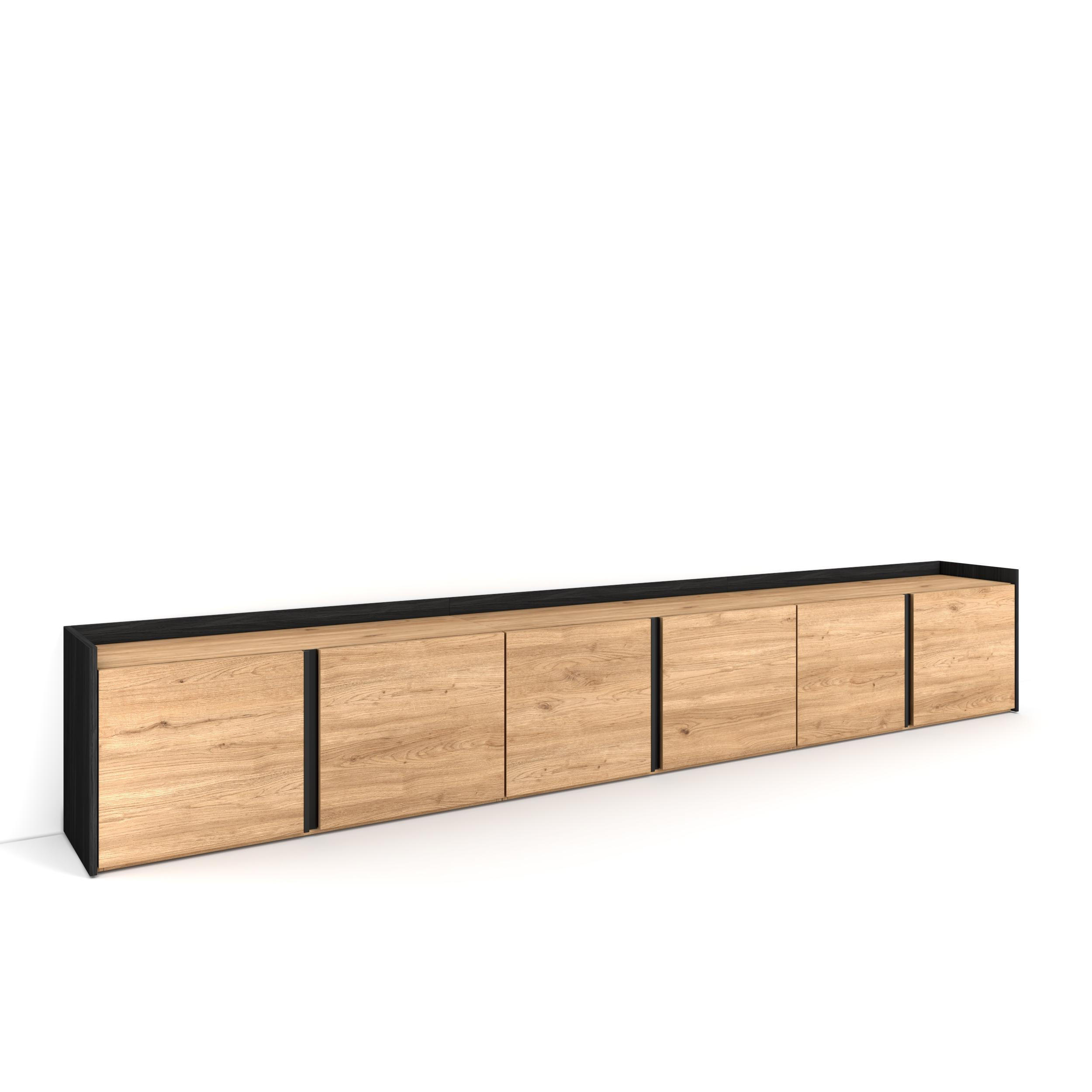 Skraut Home Lowboard, Braun 310x50x35 cm