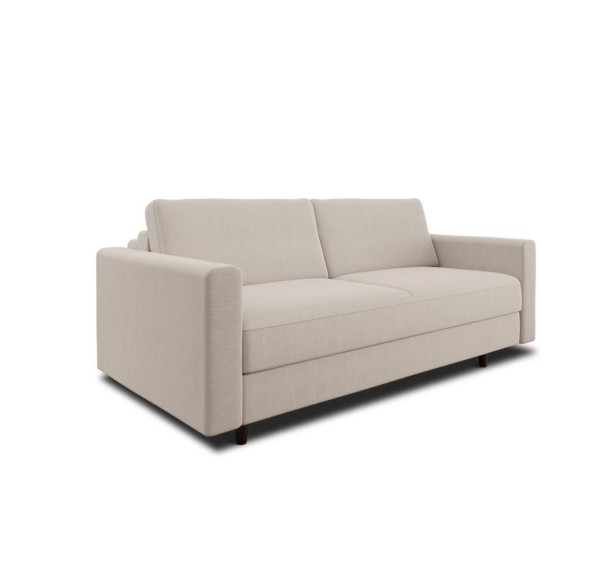 SCHLAFSOFA EXPRESS Dunlopillo Stoff beige 140 cm - Beige, Textil (180/87/100cm) - Sia Home