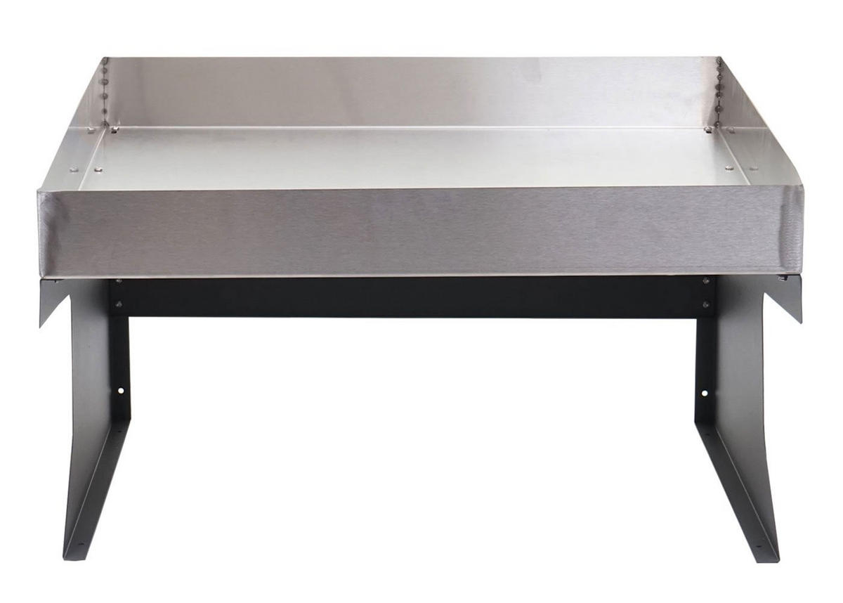 MÄHROBOTER-GARAGE mit Pflanzkasten 37x60x70cm Metall Edelstahl - Anthrazit, Metall (60/37/70cm) - PROREGAL