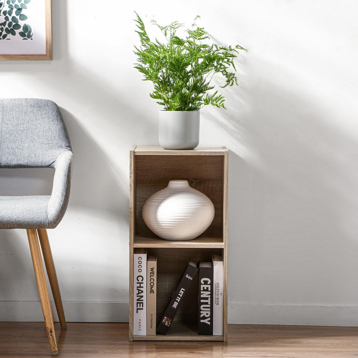 MÖBELSTÜCK 2 Fächer Compo 31,5/61,3/29,5 cm - Eichefarben, Holzwerkstoff (31.5/61.3/29.5cm) - Calicosy