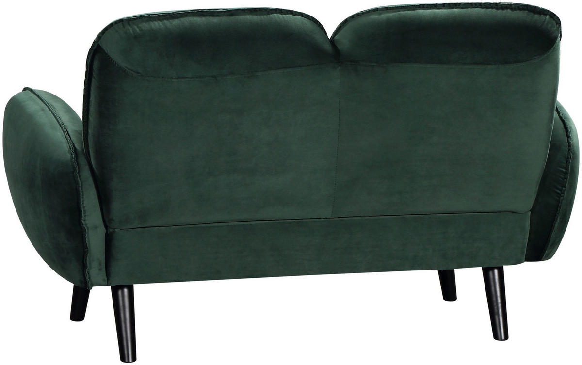 SOFA Ben Samt Grün - Grün, Textil (140/83/87cm) - ATLANTIC home collection