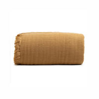 TAGESDECKE JUICY, 220x240cm, Baumwolle, Safran - Gelb, Textil (220/240cm) - SOWL