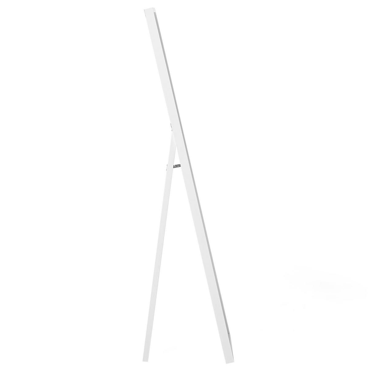 STEHSPIEGEL weiß rechteckig 40/140 cm Torcy - Weiß, Kunststoff (40/140/3cm) - Beliani