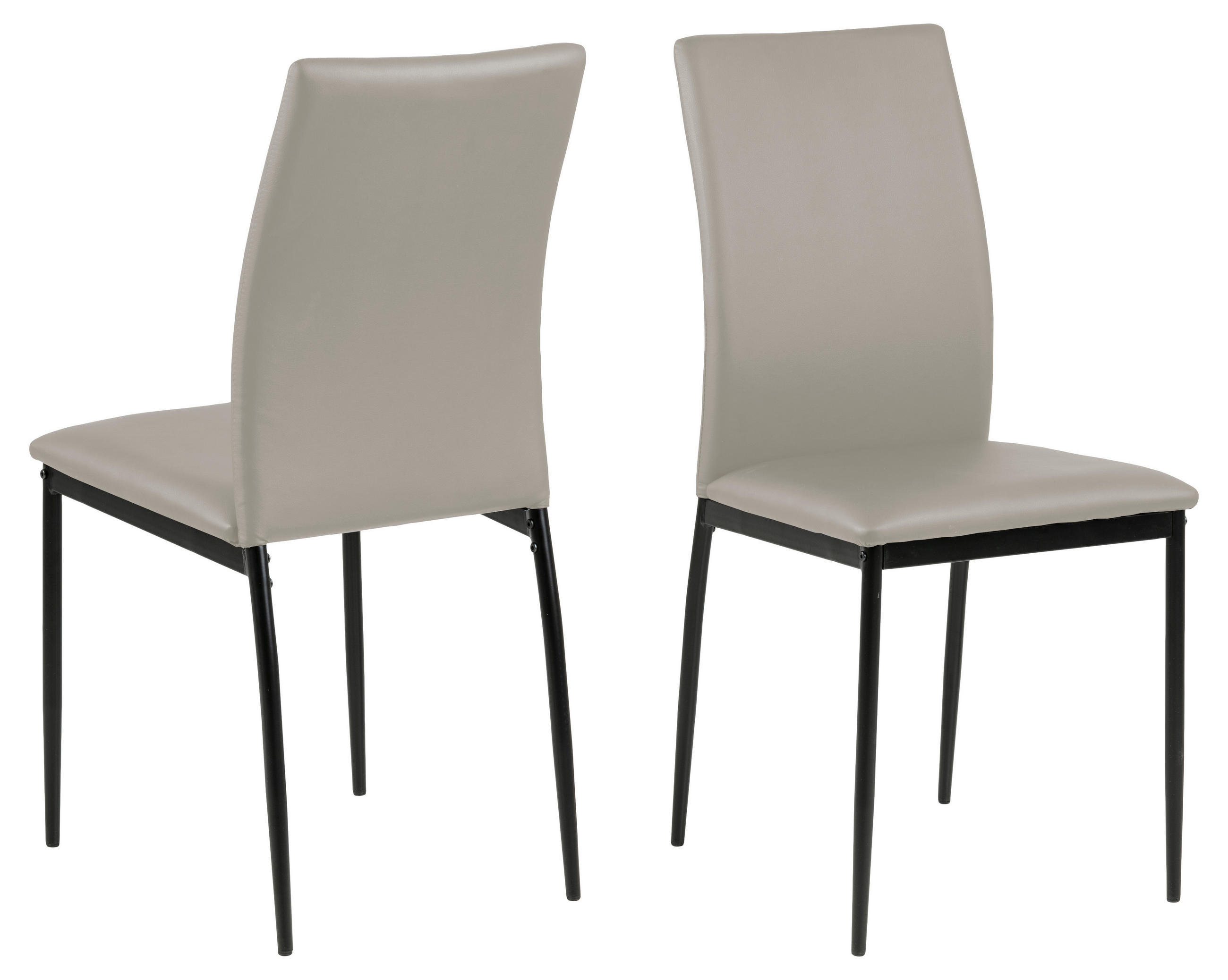 STUHL 4er-Set taupe - Grau, Holzwerkstoff (44/92/53cm) - ebuy24
