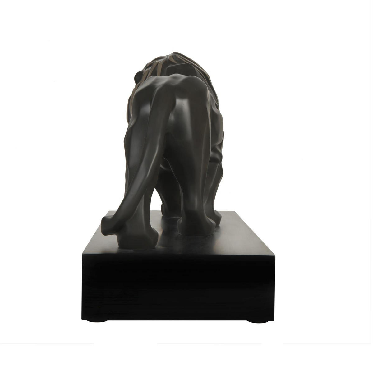 DEKOFIGUR LÖWE Studio 8 Serengeti anthrazit 43,5 cm - Anthrazit, Keramik (18/27/43.5cm) - Goebel