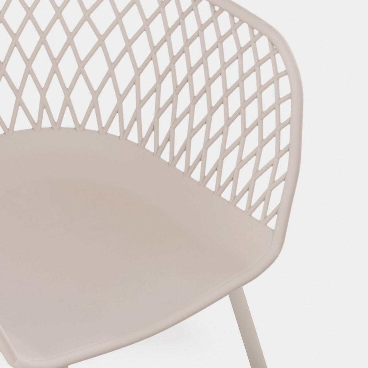 STUHL FÜR DRAUSSEN Stal Beige 59 cm x 72 cm - Beige, Kunststoff (59/72/56cm) - Klast Home