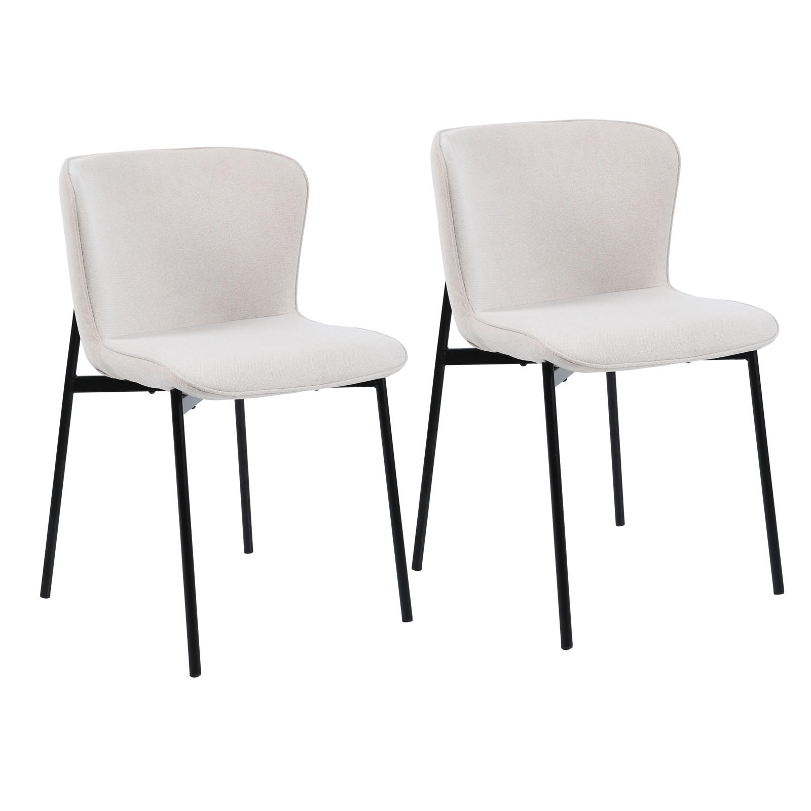 ESSZIMMERSTUHL MARY 2er Set - Beige, Textil (50/81/50cm) - SVITA