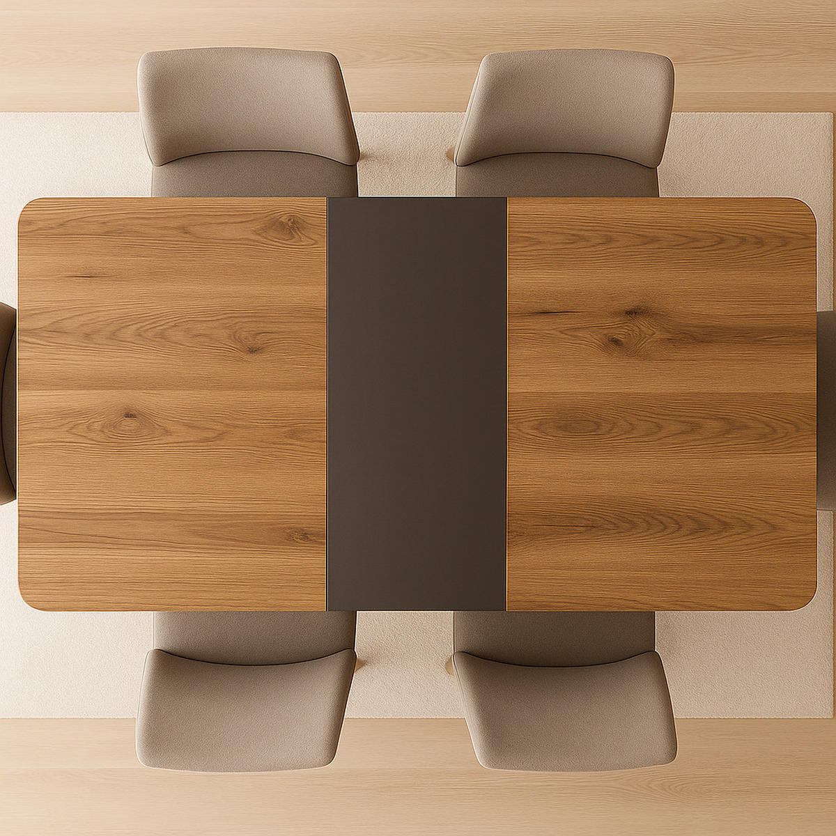 ESSTISCH Platon Wotan Eiche / braun 136-176 / 80 / 76cm - Eiche Wotan/Braun, Holz/Holzwerkstoff (80/136/76cm) - Feldmann-Wohnen