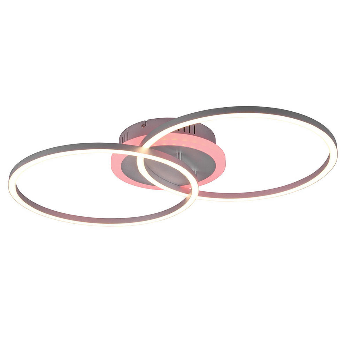 LED DECKENLEUCHTE Metall Silber - Silberfarben, Metall (60/35/8cm)