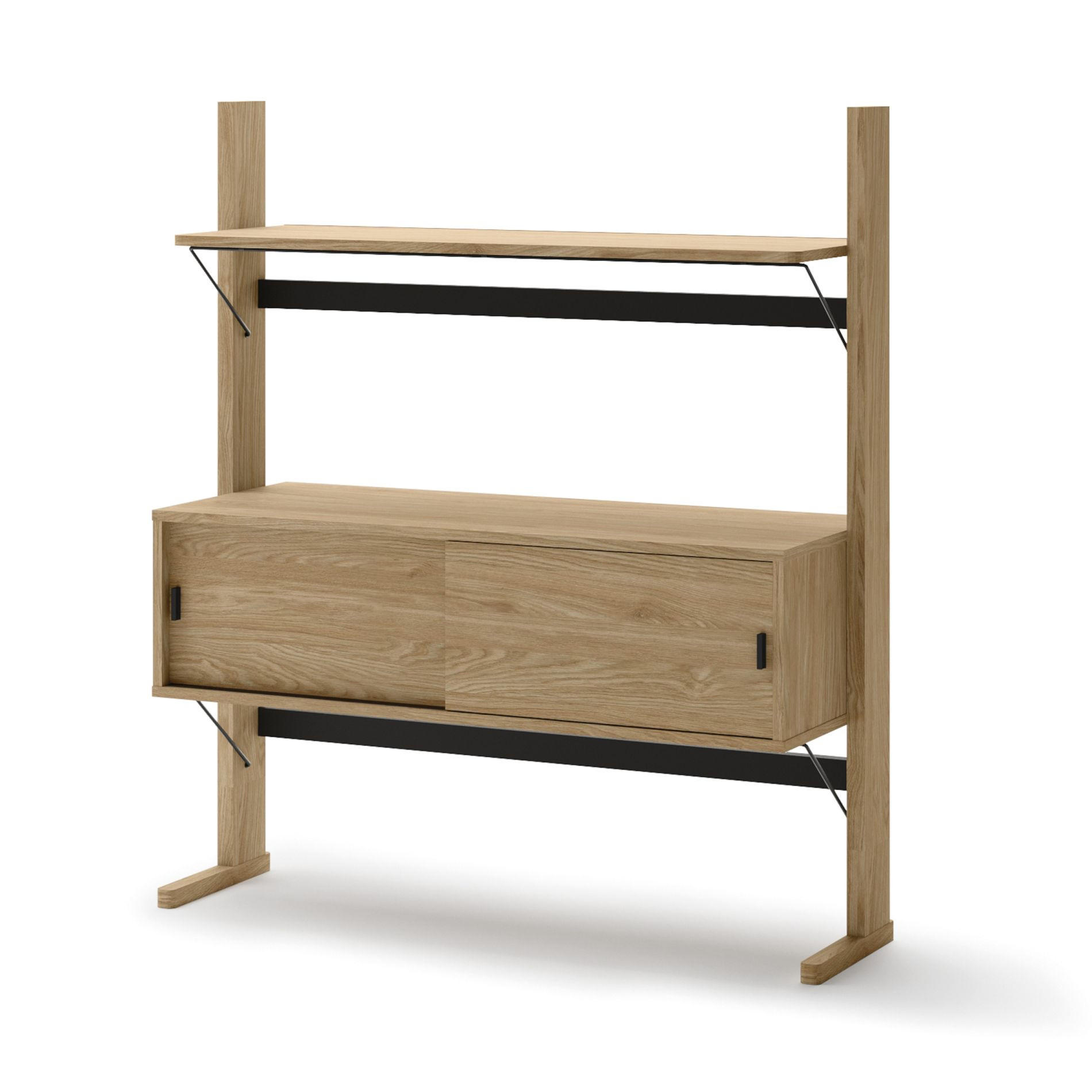 REGAL-SIDEBOARD Ollie Eichenholzoptik 108 cm - Eichefarben, Holzwerkstoff (108/121/40cm) - Selsey
