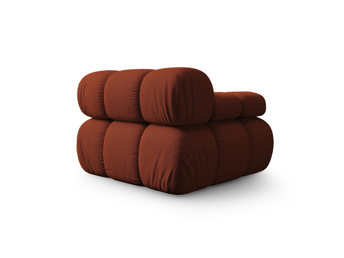 MODUL links Bellis aus 3D-Stoff ziegelrot - Orange, Textil (94/70/94cm) - Micadoni