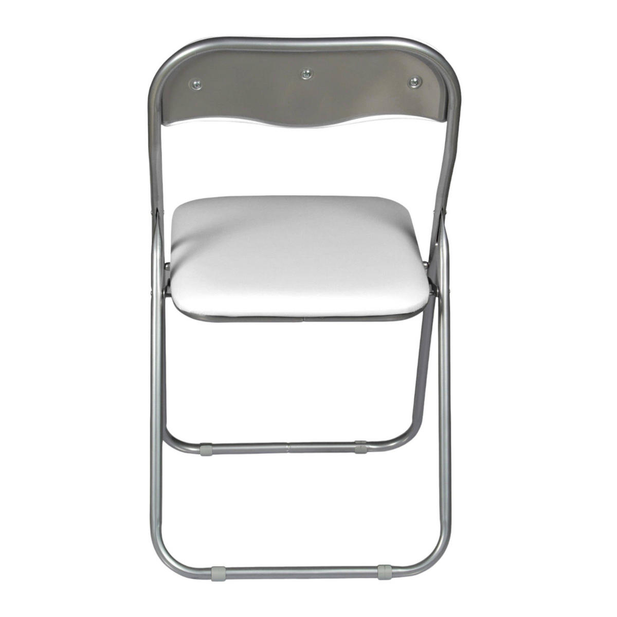 KLAPPSTUHL Weiß 47/43/79.5 cm - Grau, Metall (43/79.5/47cm) - DMORA