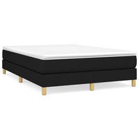 BOXSPRINGBETTGESTELL Schwarz 140/200 Cm Stoff - Schwarz, Textil (140/200cm) - vidaXL