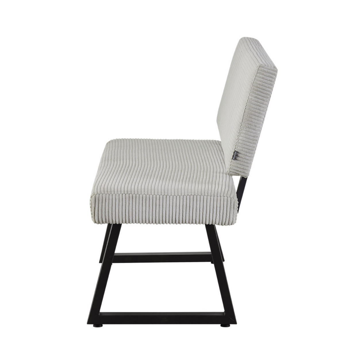 SITZBANK SIGFRID - Hellgrau, Textil/Metall (140/88/58cm) - B&D Home