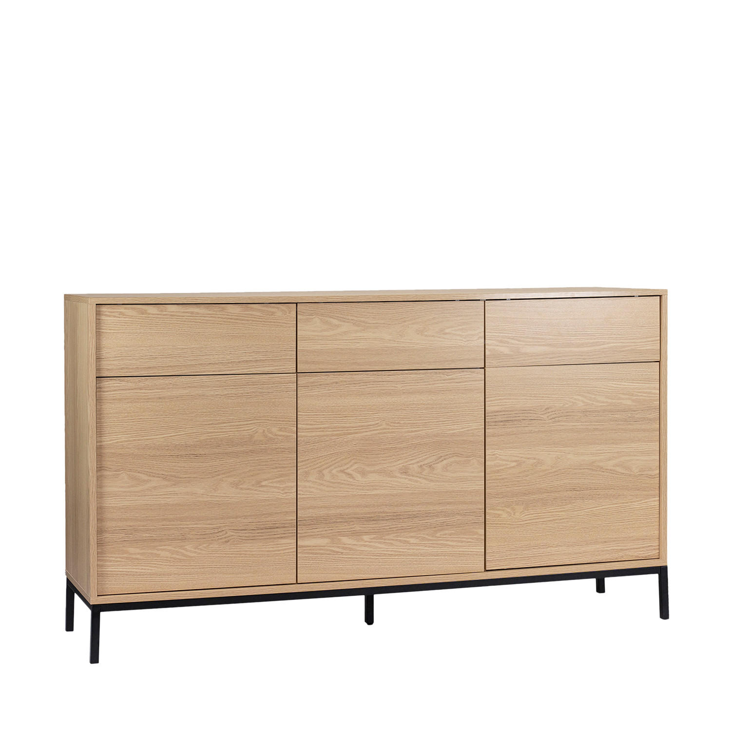 ANRICHTE NIEDRIGE Remi Natürlich 148 cm x 85 cm - Naturfarben, Holzwerkstoff (148/85/40cm) - Klast Home
