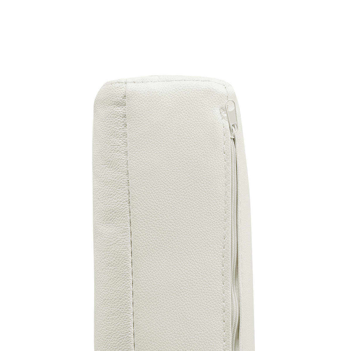 SESSEL Leder weiß Helsinki - Silberfarben/Weiß, Leder (96/72/76cm) - Beliani